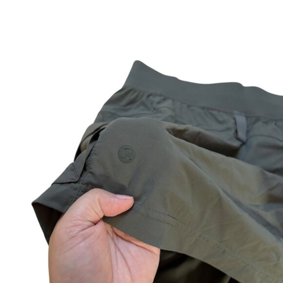 Lululemon Cargo High Rise Hiking Skirt Army Green Size 10 - Picture 4 of 5